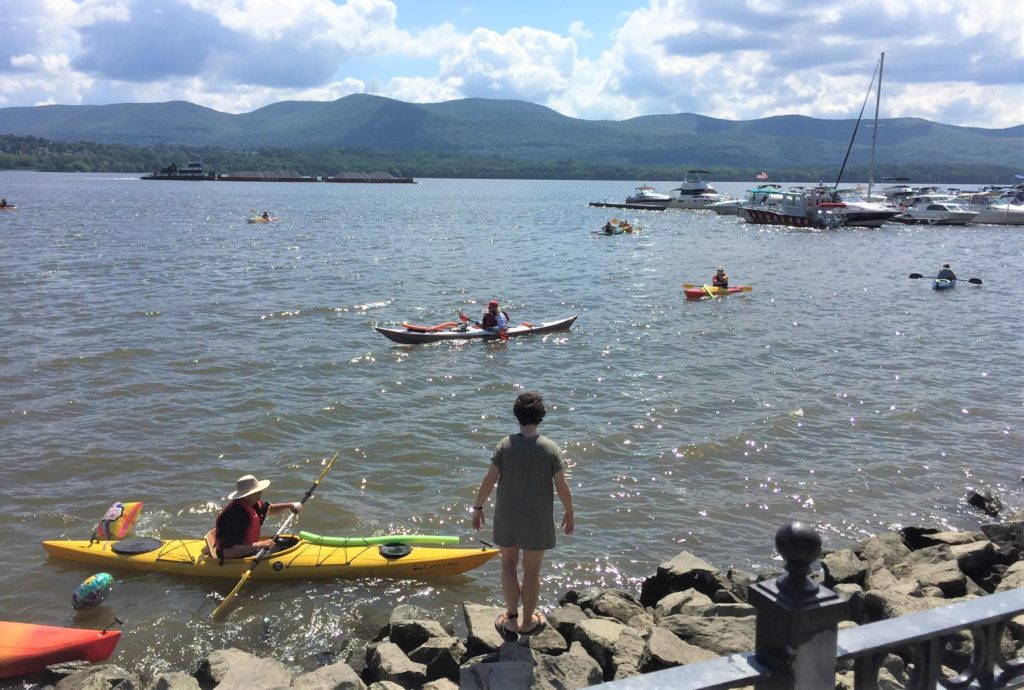 Swimming the Hudson River Parking Suns